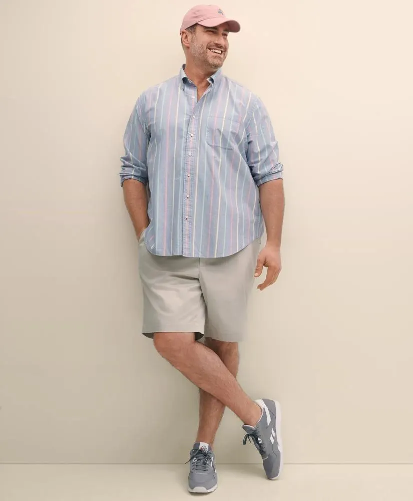 Big & Tall Friday Shirt, Oxford Multi Stripe