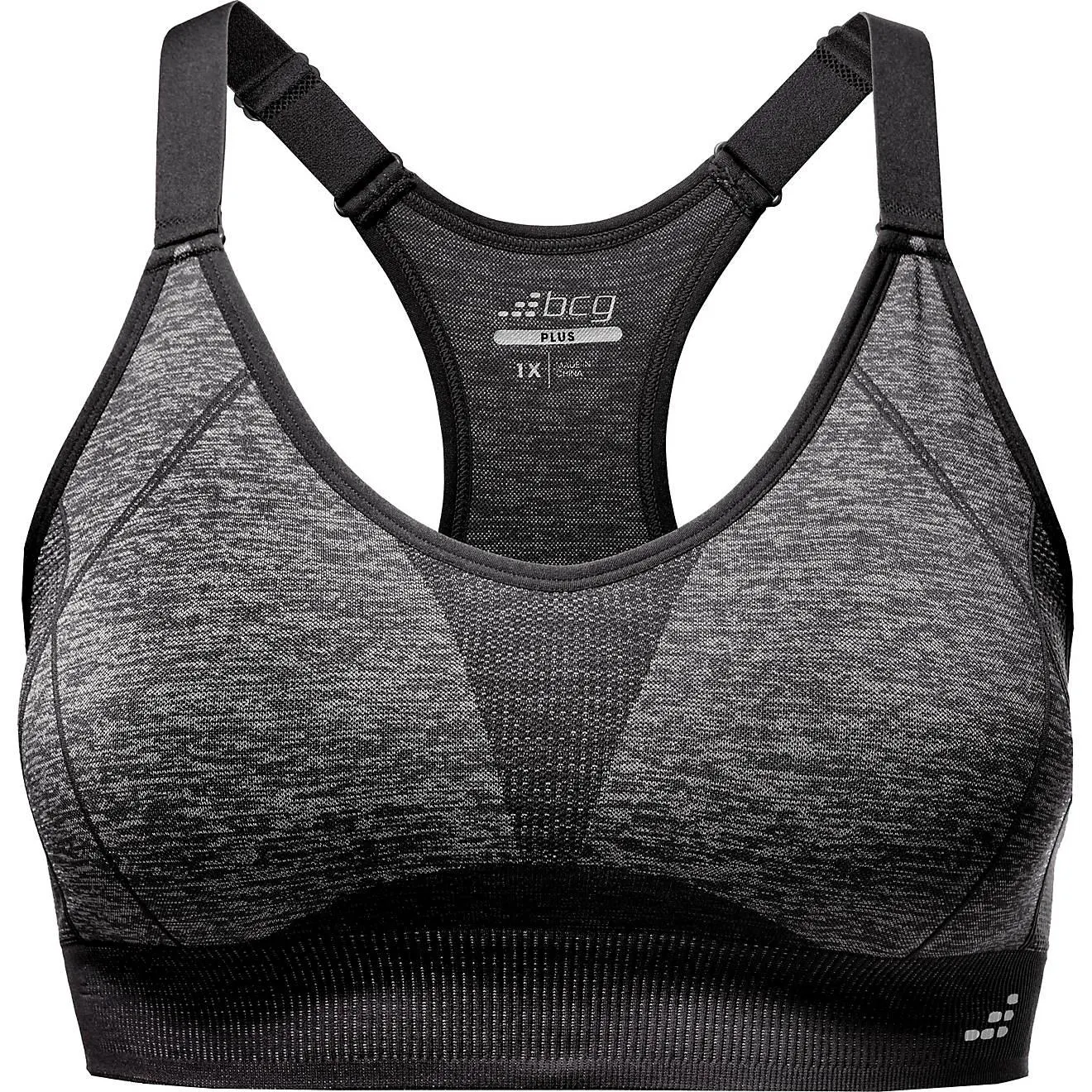 BCG Women's Plus Seamless Adjustable Training Cami Sports Bra
