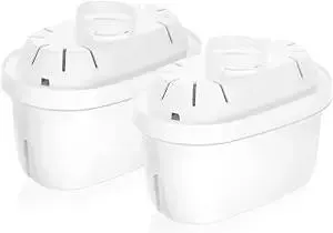 Hskyhan Alkaline Water Filter - 2022 Replacement Pitcher Water Filters, Improve PH Cartridge, 7 Stage Filtration System to Purify, Reduces Lead, Fluoride, Chlorine and More, 2 Pack