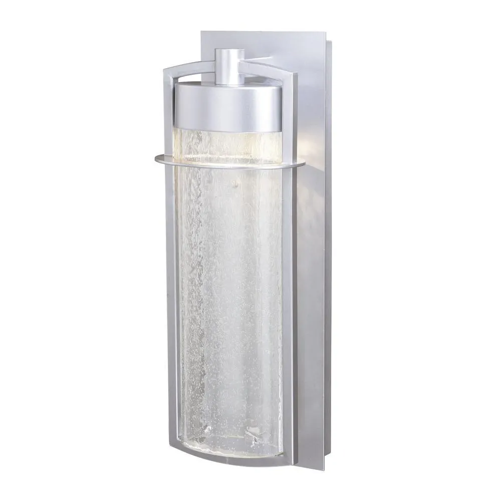Patriot Lighting® Uptown Painted Satin Nickel Integrated LED Outdoor Wall Light
