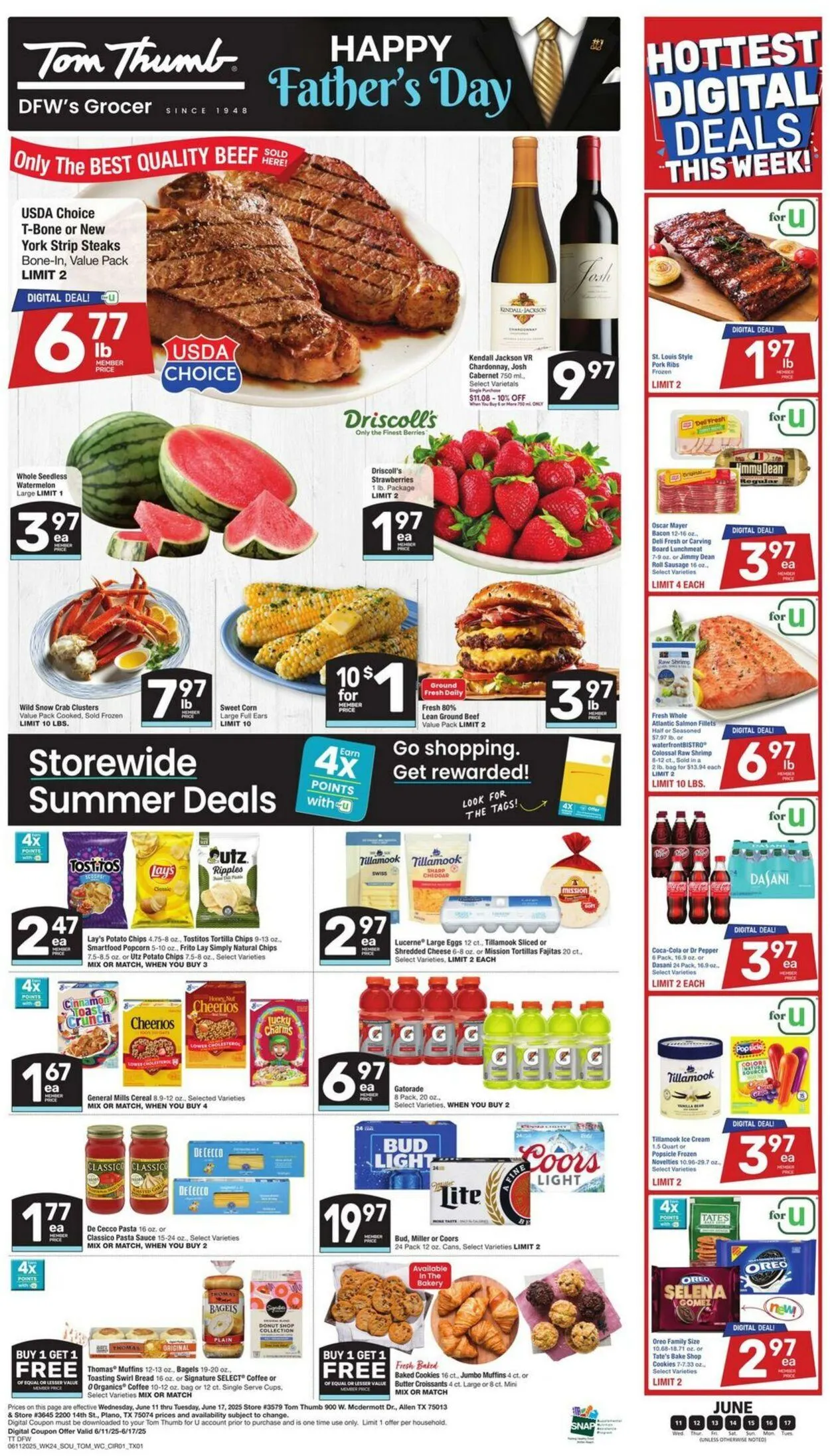 Weekly ad Tom Thumb from June 11 to June 17 2025 - Page 1