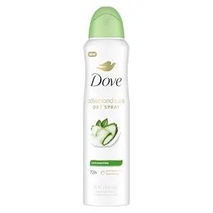 Dove Advanced Care Antiperspirant Deodorant Dry Spray Cool Essentials for helping your skin barrier repair after shaving With Pro Ceramide Technology 3.8 oz