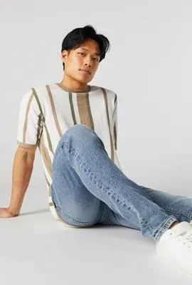 Light Blast Wash Slim Leg Jean