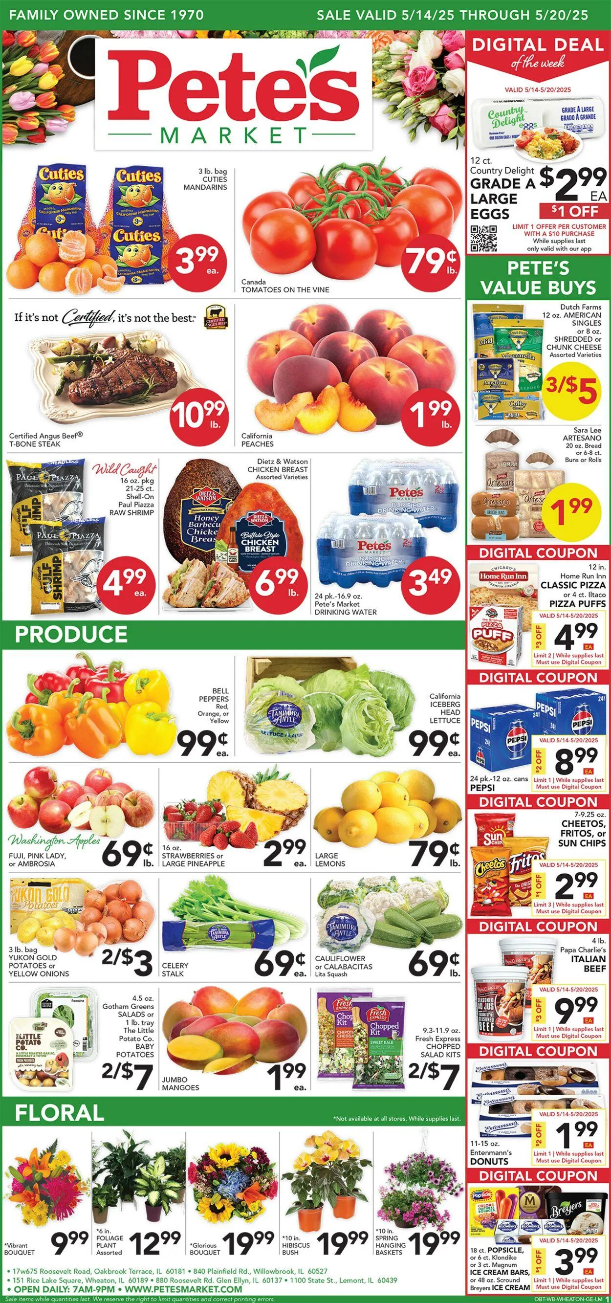 Weekly ad Pete's Fresh Market Current weekly ad from May 14 to May 20 2025 - Page 1