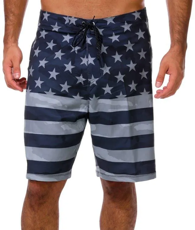 Hurley Mens Phantom Flag Print Swim Shorts