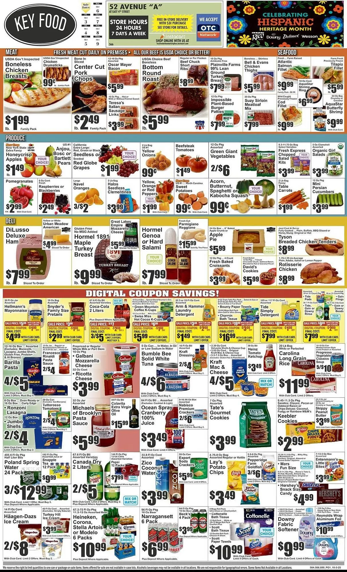 Weekly ad Key Food circular from October 3 to October 9 2025 - Page 1