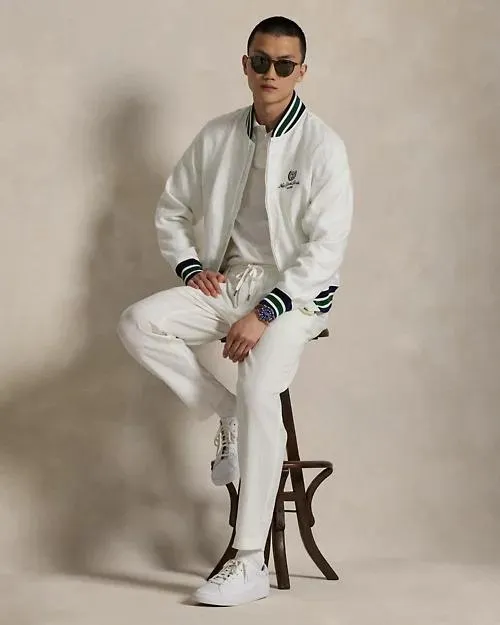 US Open Lateef Slim Tapered Linen Pant