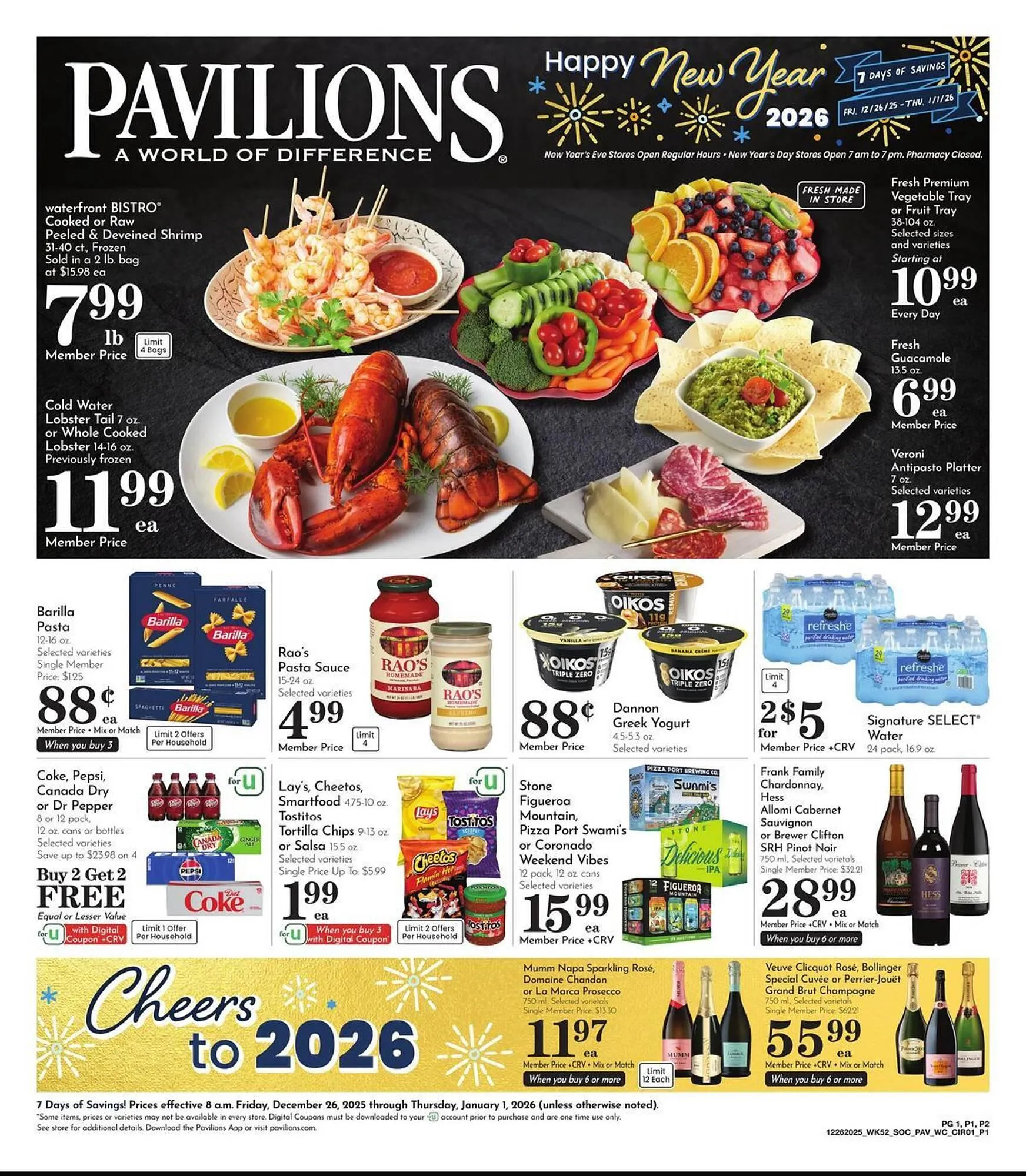 Weekly ad Pavilions weekly ad from December 26 to January 1 2026 - Page 1