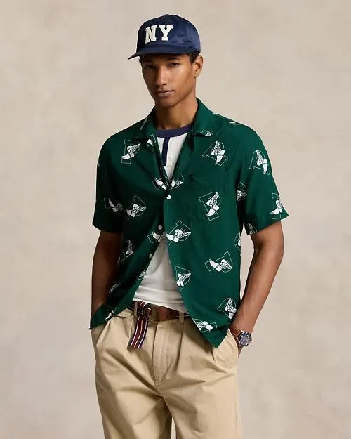 Classic Fit P-Wing Camp Shirt