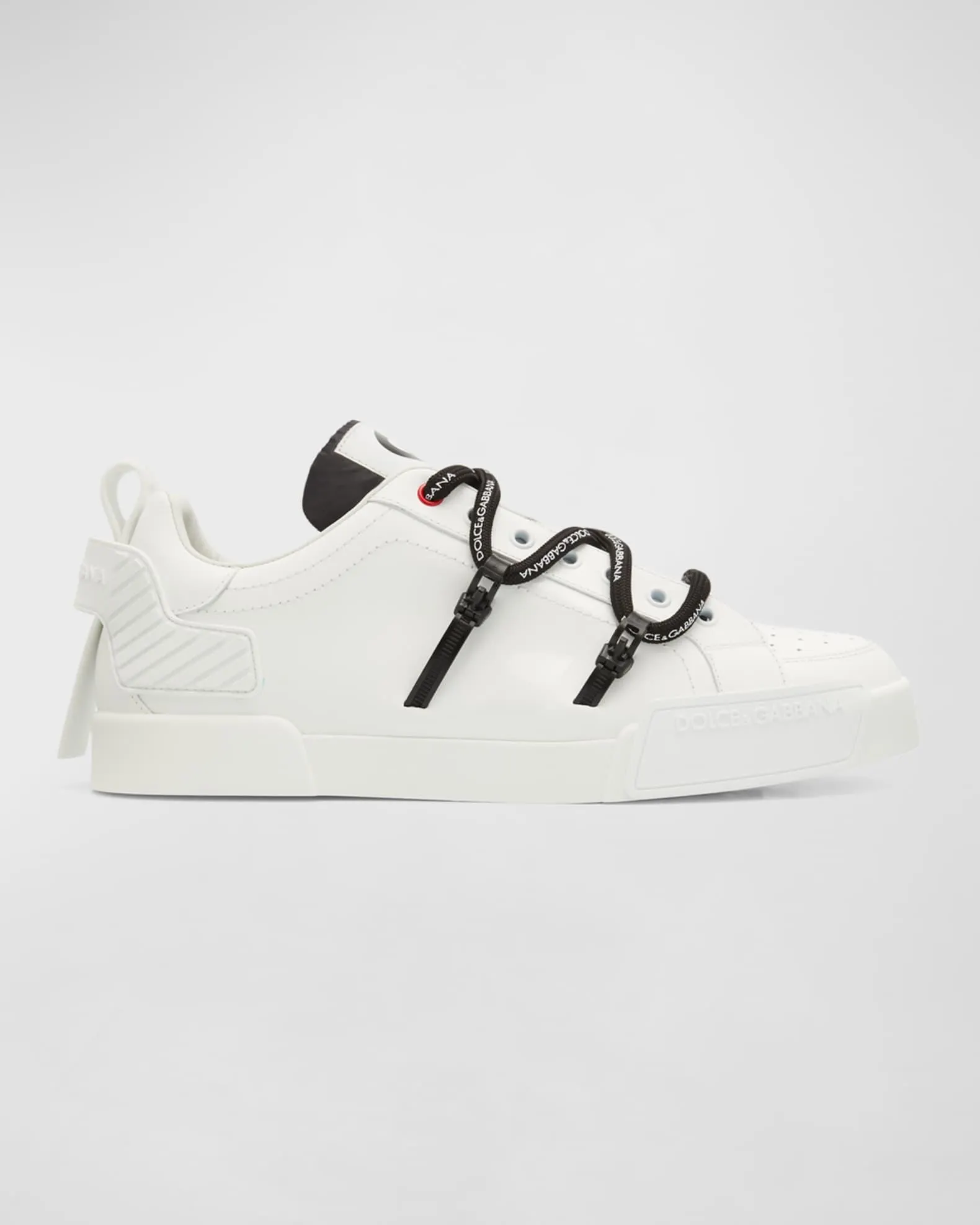 Men's Portofino Leather Logo Sneakers