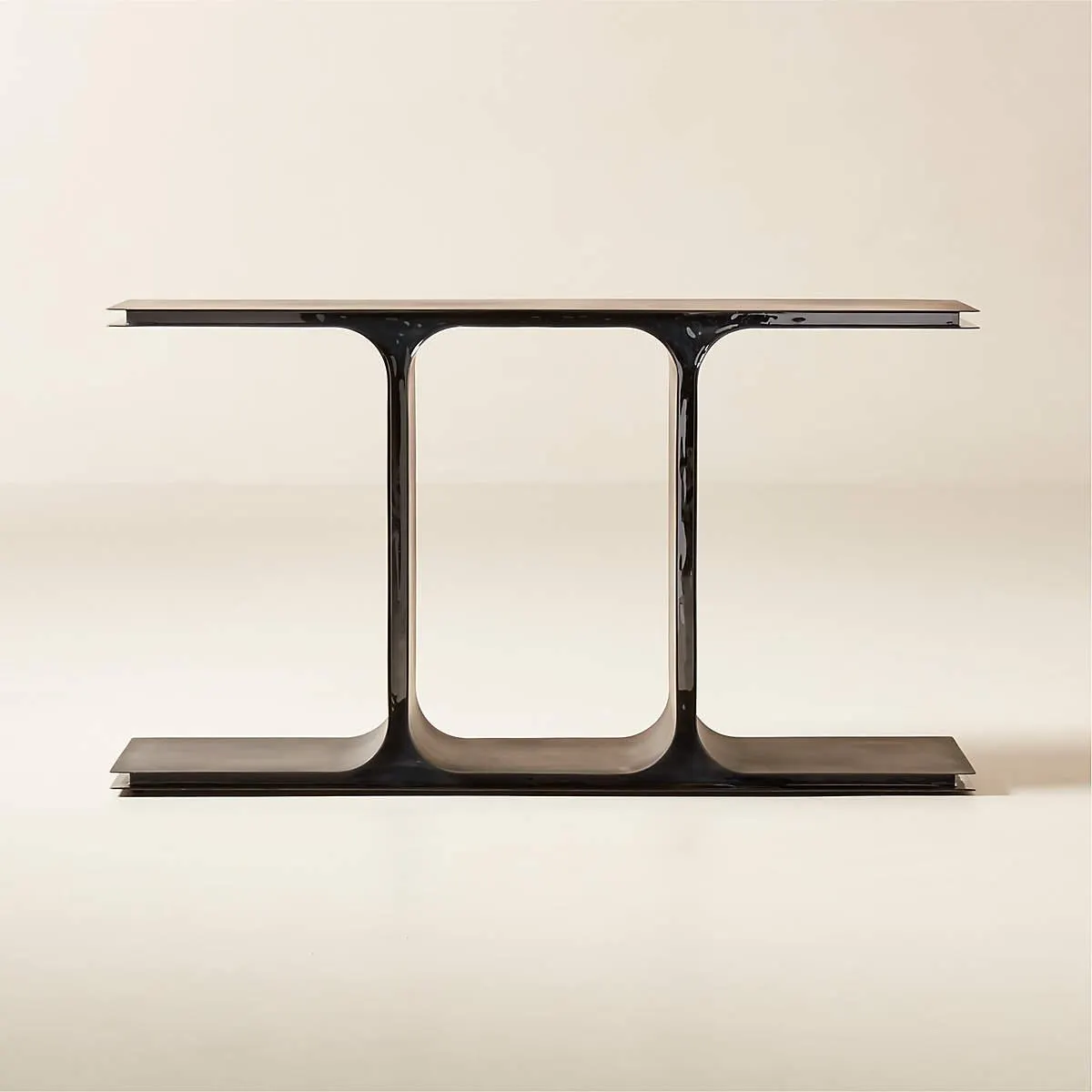 Ipsilon 53" Black Metal Console Table