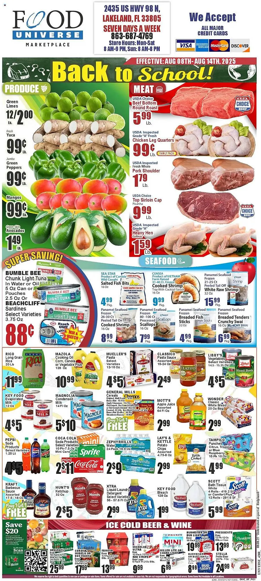 Weekly ad Food Universe Weekly Ad from August 8 to August 14 2025 - Page 1