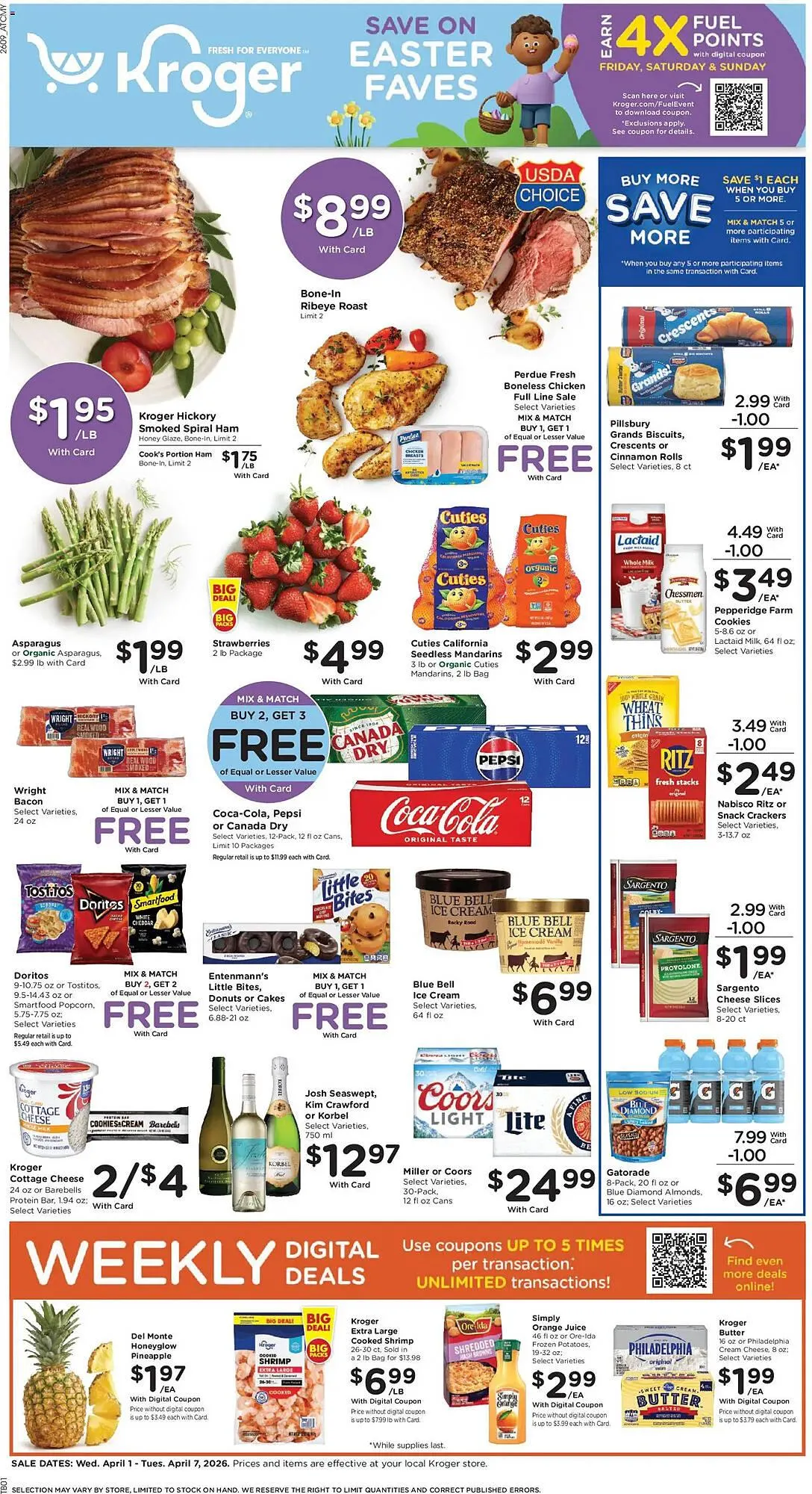 Weekly ad Kroger weekly ad from April 1 to April 8 2026 - Page 1