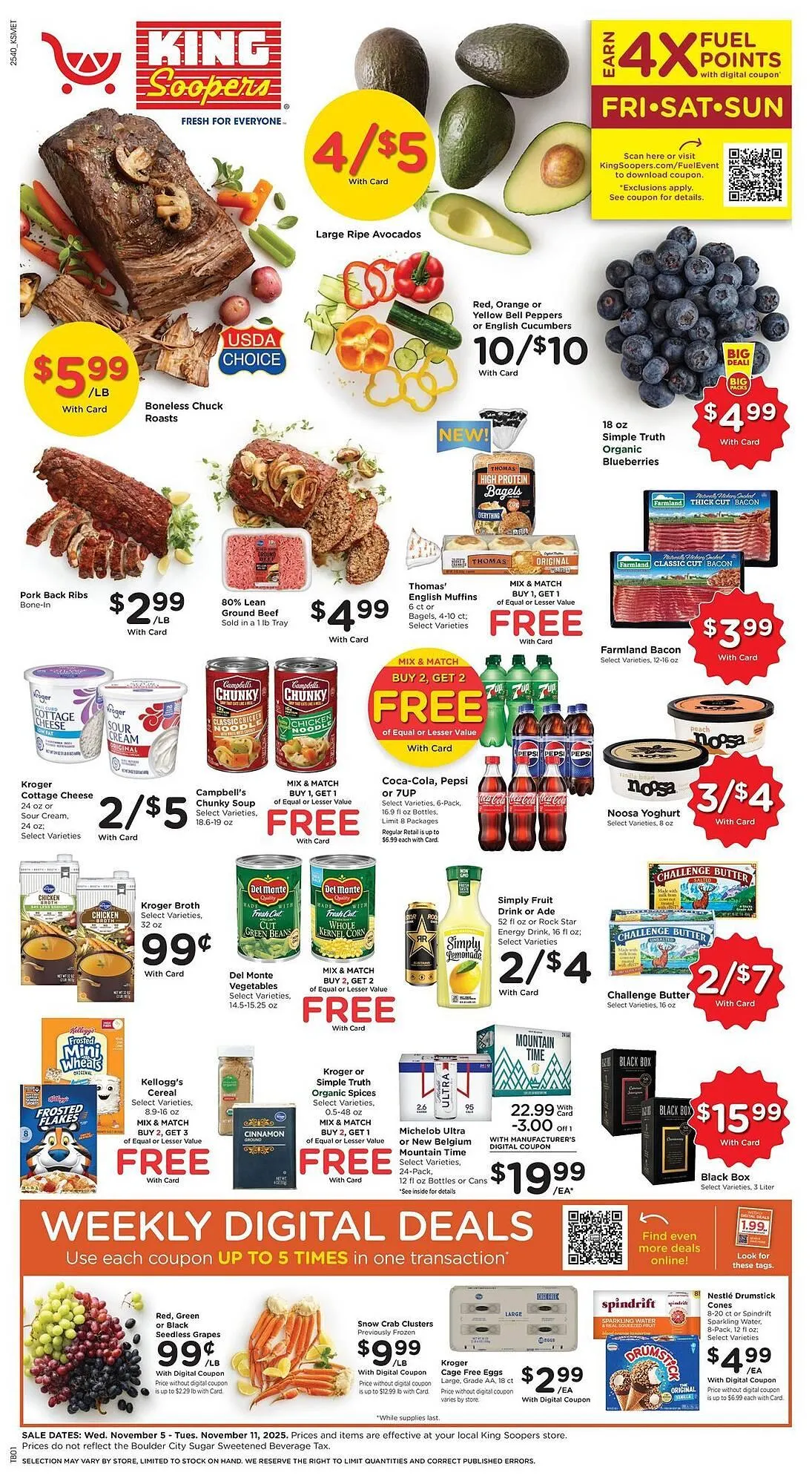 Weekly ad King Soopers weekly ad from November 5 to November 11 2025 - Page 1