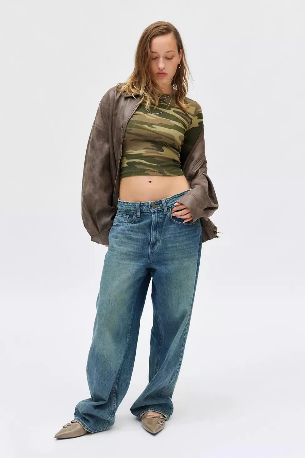 BDG Too Perfect Ribbed Long Sleeve Tee