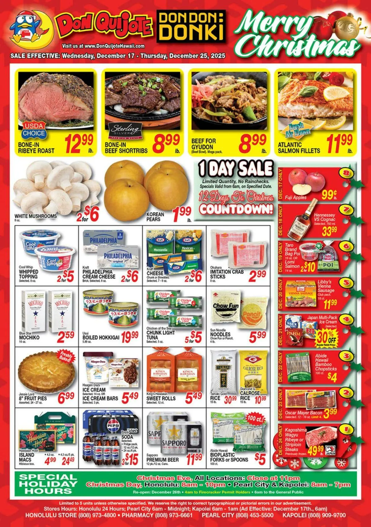 Weekly ad Don Quijote Hawaii from December 17 to December 25 2025 - Page 1