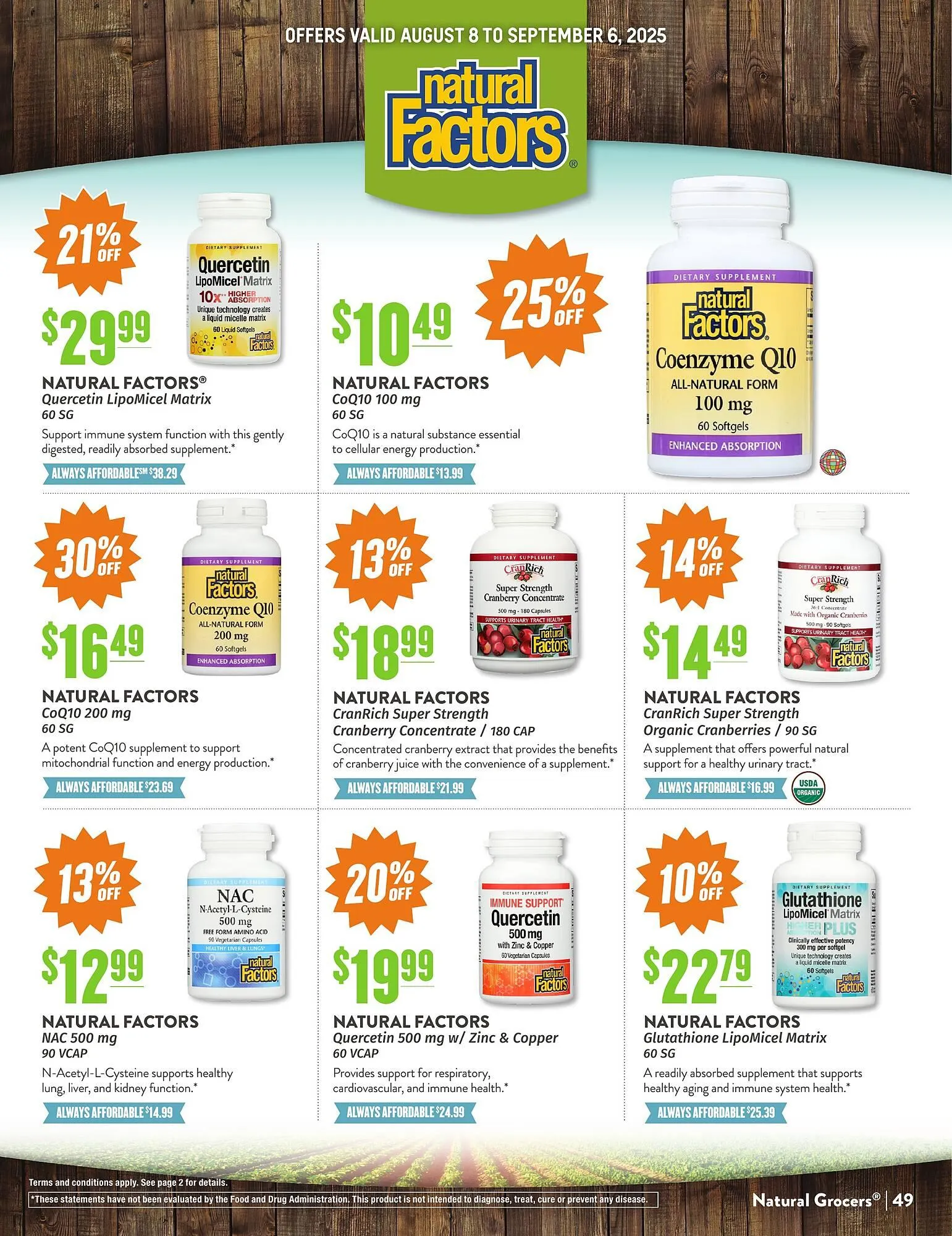 Weekly ad Natural Grocers ad from August 8 to September 6 2025 - Page 49