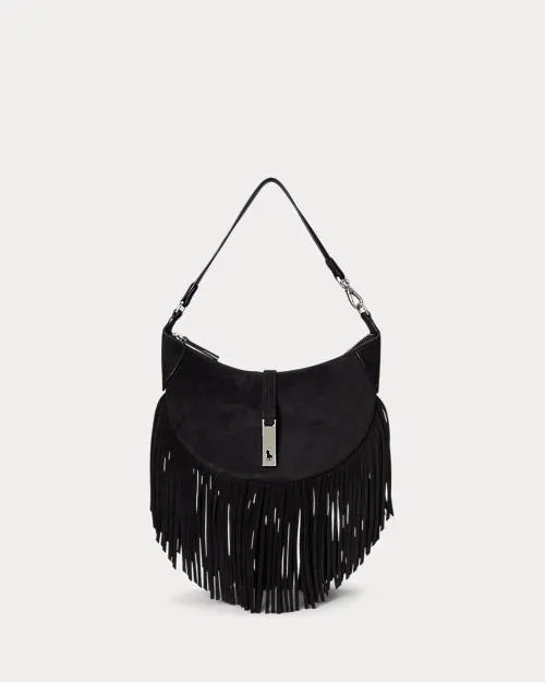 Polo ID Fringe Suede Mini Shoulder Bag