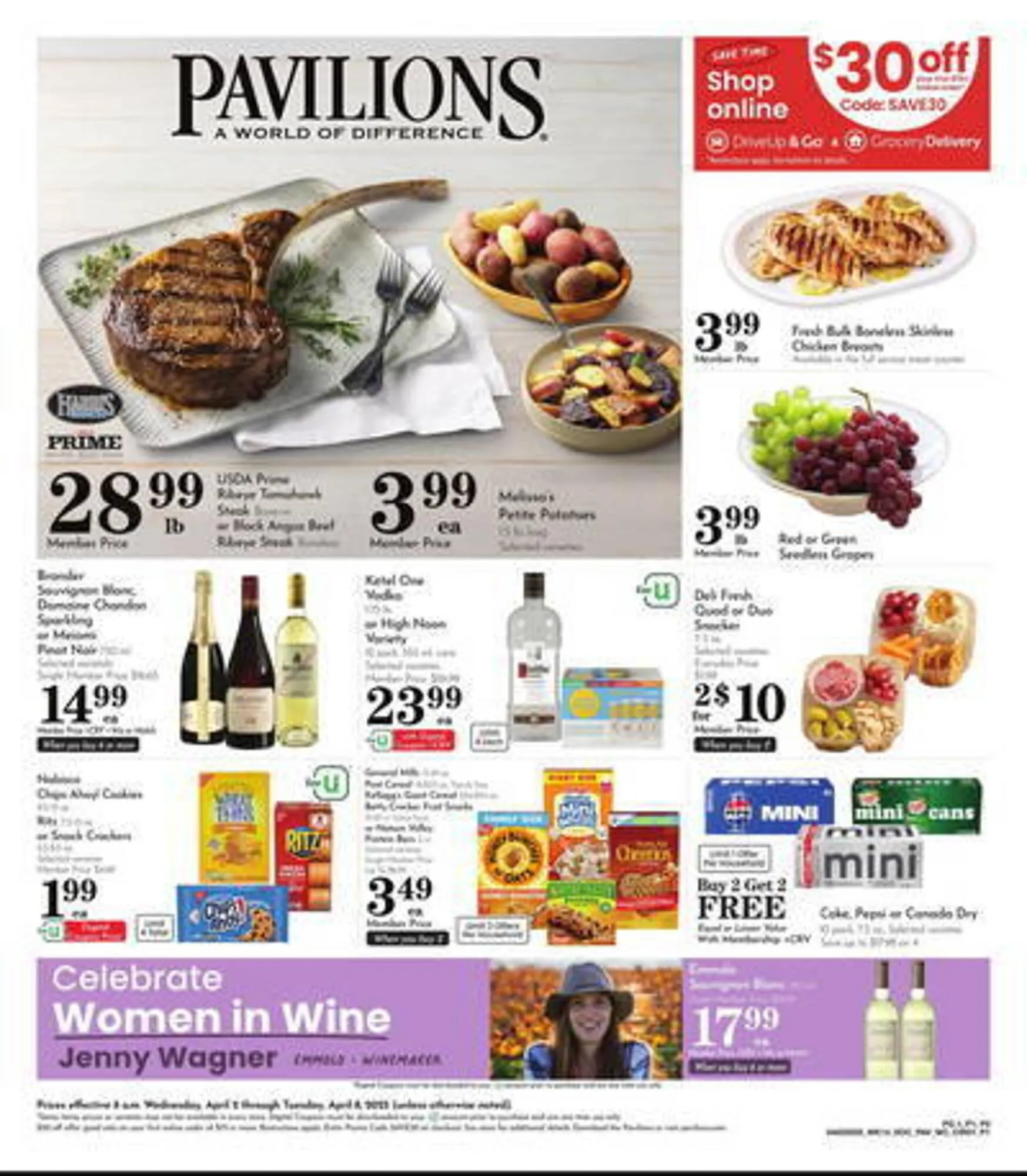 Weekly ad Pavilions Weekly Ad from April 2 to April 8 2025 - Page 1
