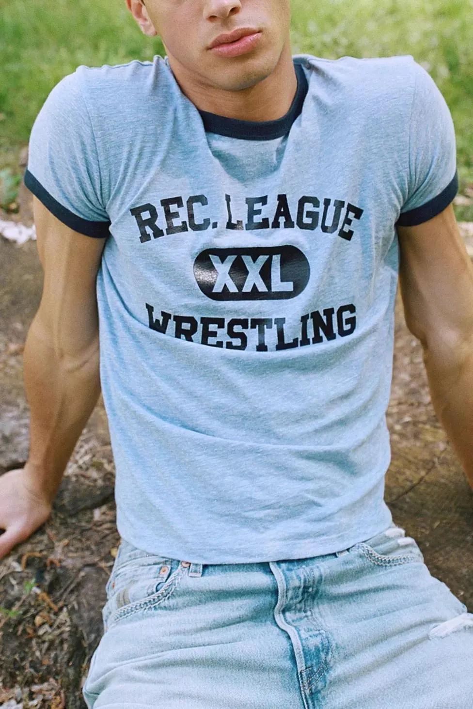 BDG Varsity Graphic Slim Fit Retro Ringer Tee