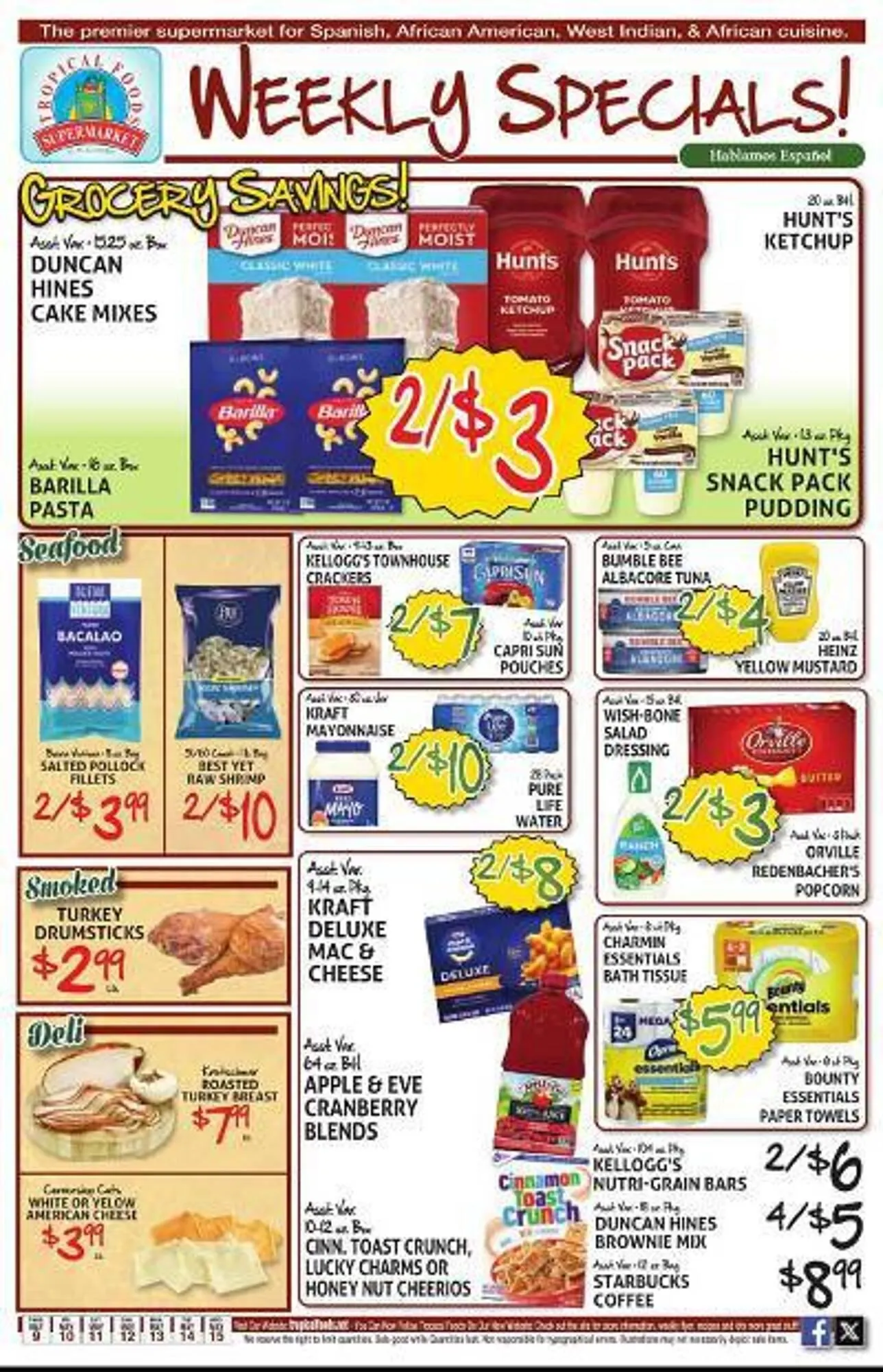 Tropical Foods Supermarket Weekly Ad - 1