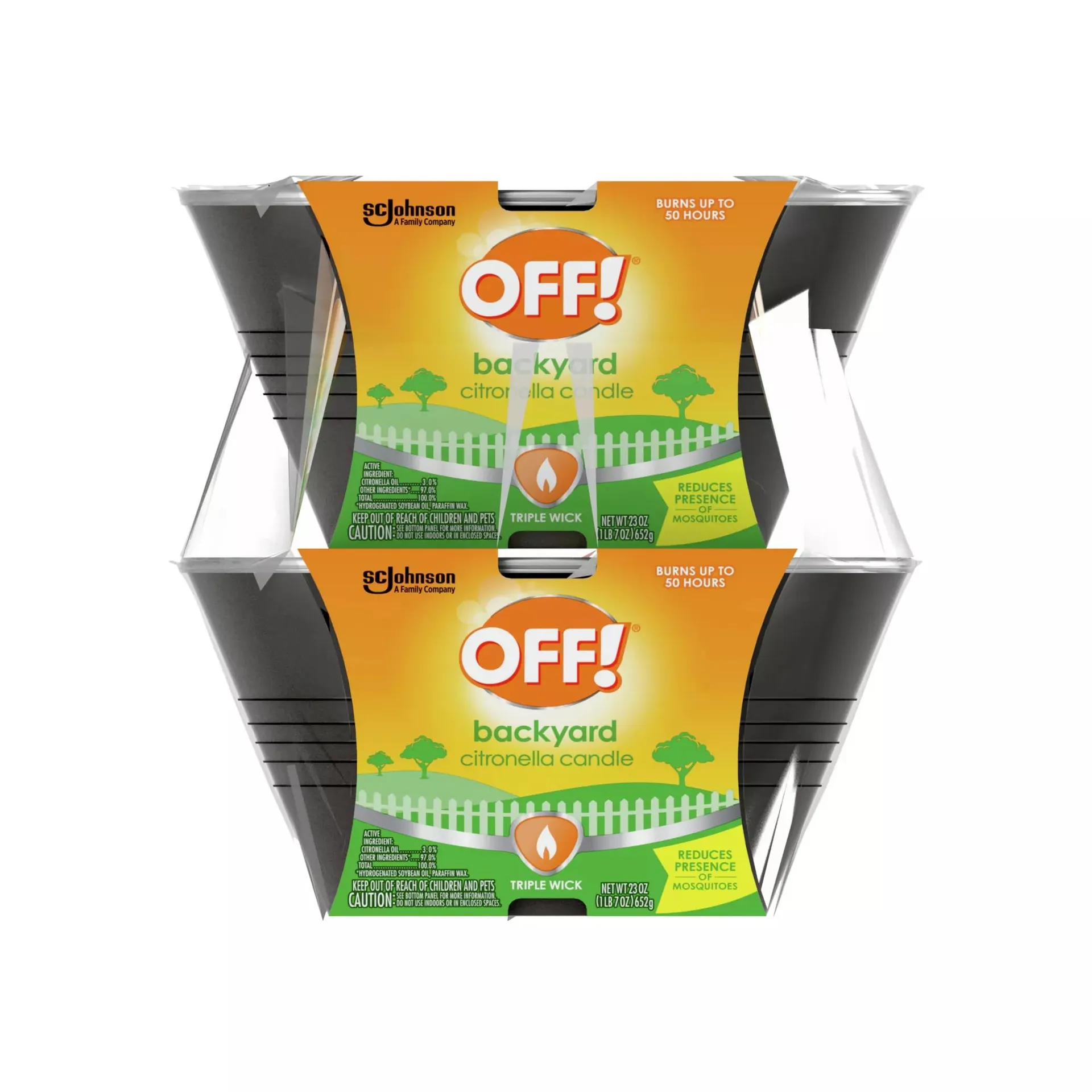 OFF! Triple Wick Scented Citronella Candle Bucket, 2 ct.