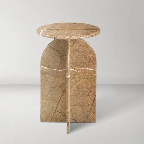 Abbey Amber Accent Table - Brown