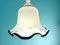 Portuguese Opaline Glass Pendant Light, 1960s