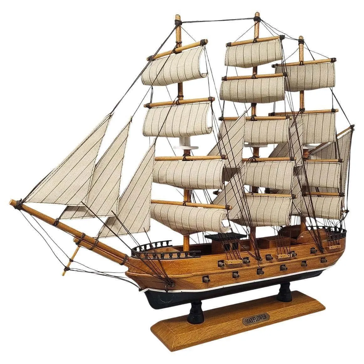 1970s Astonishing MayFlower Model Ship. Handmade. Made in England