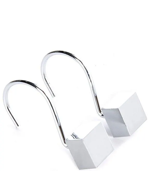 Square Cube Shower Curtain Hook Set