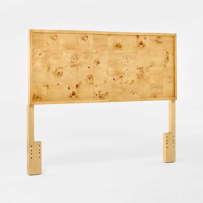 Queen Ogden Headboard Brown - Threshold™ designed with Studio McGee: Wood Frame, MDF Surface, 32"H