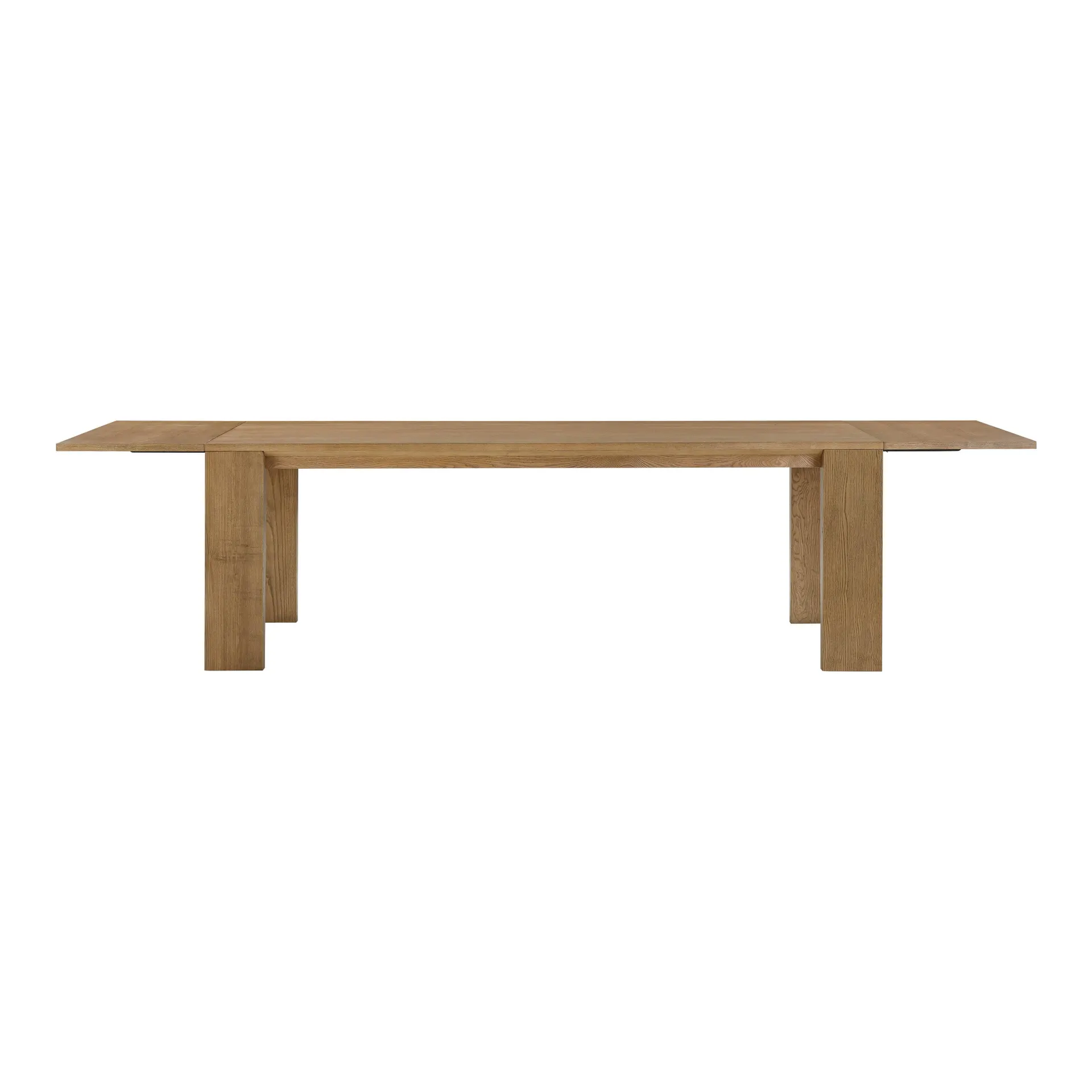 Polly 90"-130" Natural Ash Extendable Rectangular Dining Table