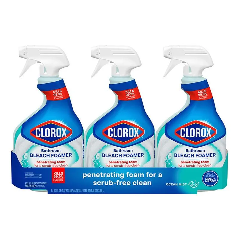 Clorox Bathroom Foamer with Bleach - Ocean Mist, 3 pk./30 fl. oz.