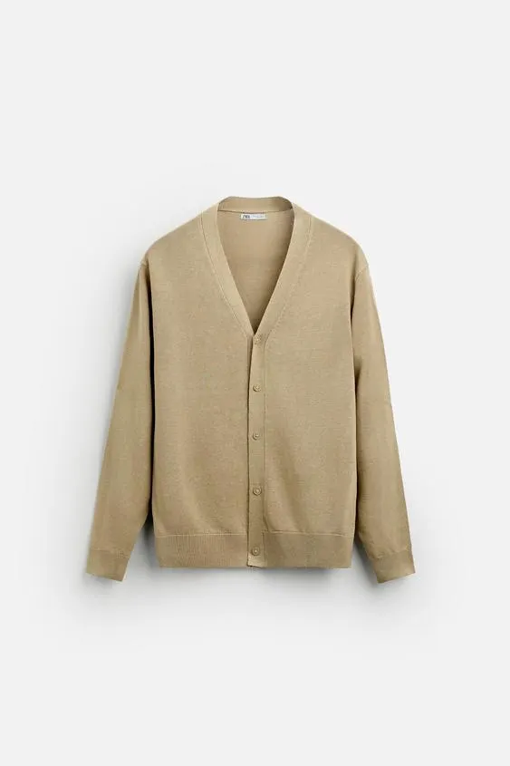 LINEN - VISCOSE CARDIGAN