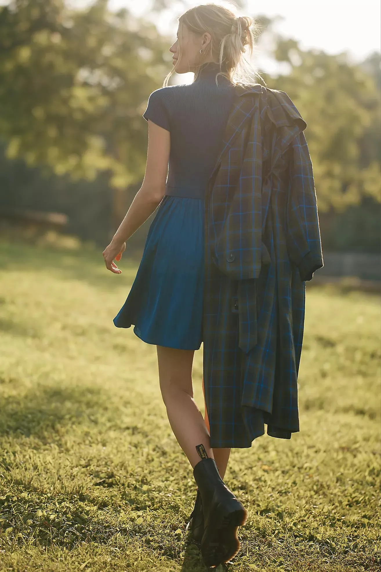 The Thea Short Sleeve Twofer Mini Dress