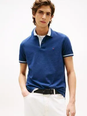 Regular Fit Two-Tone Collar Polo