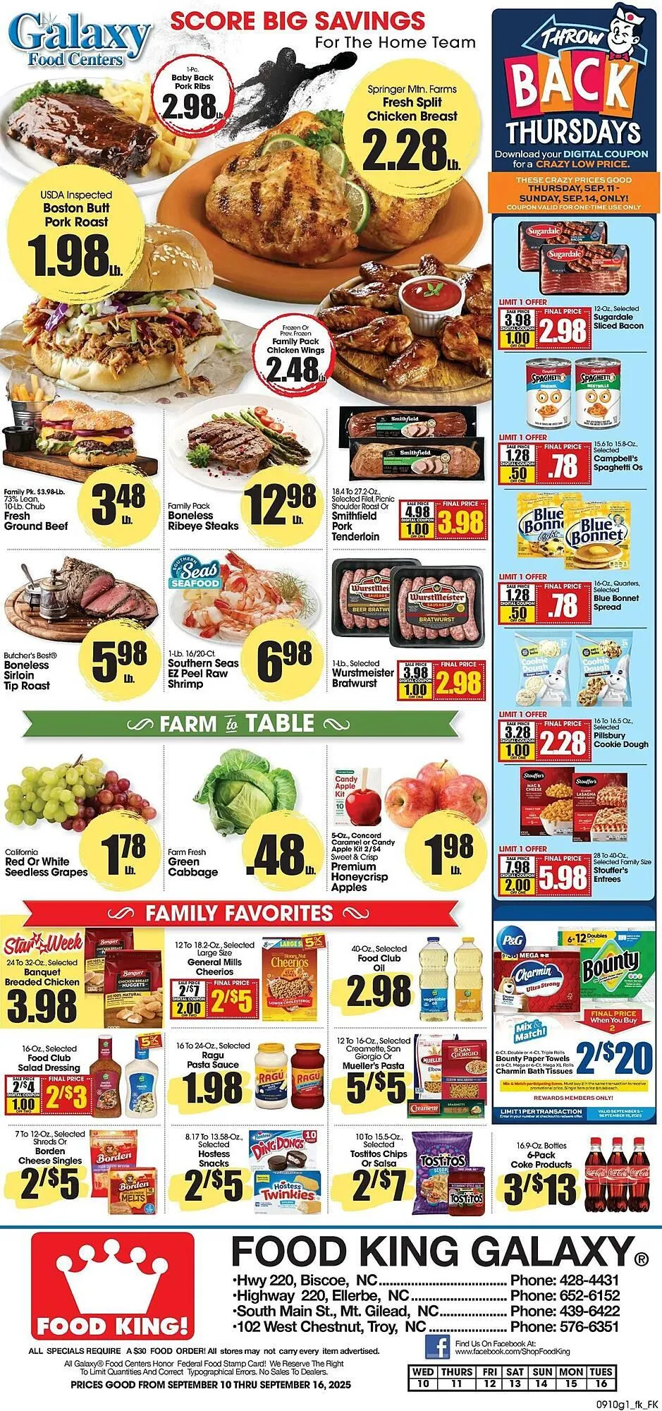 Weekly ad Food King weekly ad from September 10 to September 16 2025 - Page 1