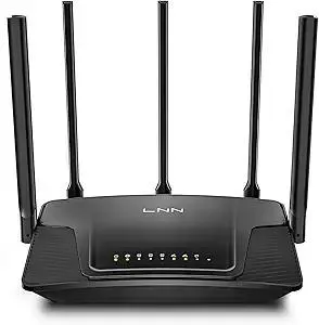 LNN Wi-Fi 6 Router, 3000Mbps Dual Band Wireless Gigabit Routers for Gaming, 20+ Devices Support with OFDMA, 2000 Sq.Ft Coverage, FCC Certified
