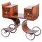 French Art Deco Serving Trolley in Walnut, 1920s
