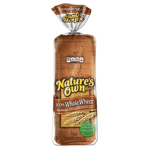 Nature's Own 100% Whole Wheat Bread 20 oz bag