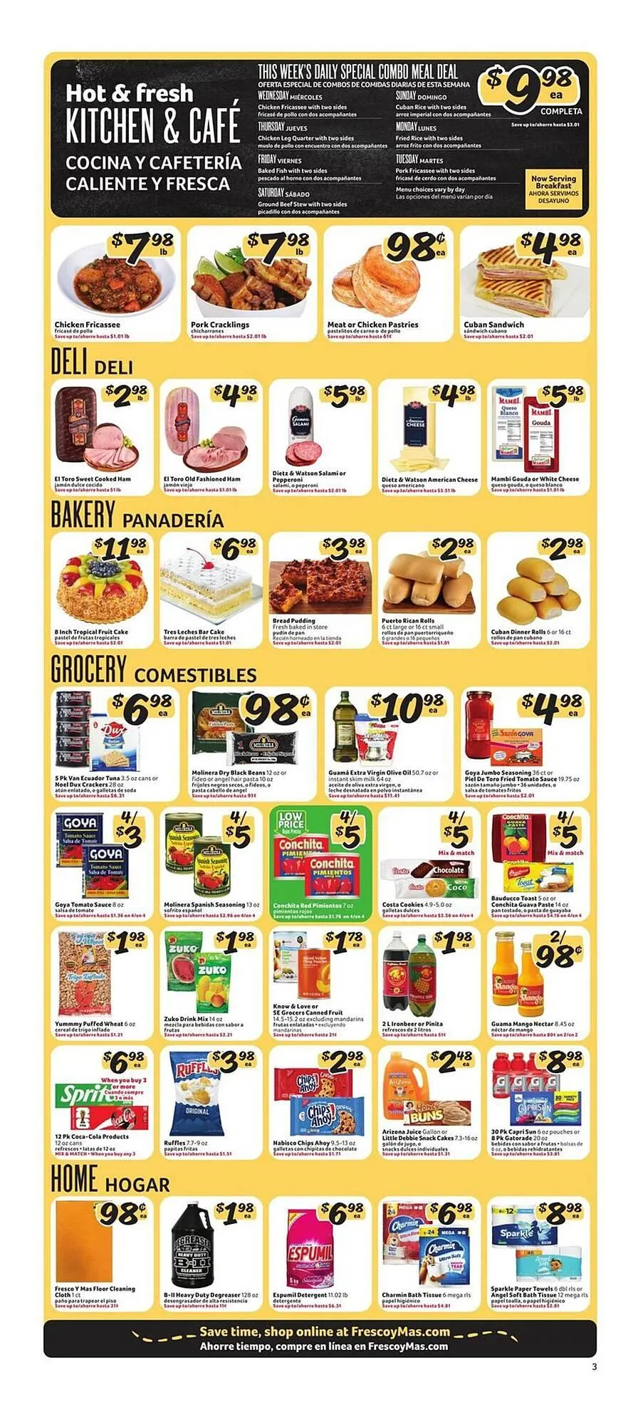Weekly promotion Fresco y Más weekly ad spanning from April 15 to April 21 2026 - Page 3 for Catalogue 365