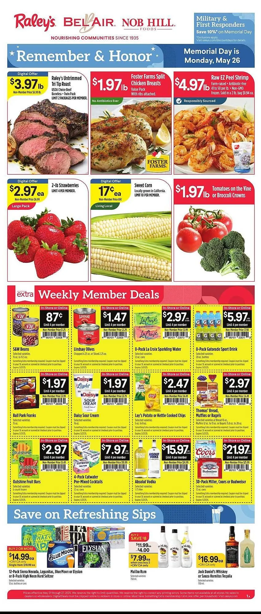 Weekly ad Nob Hill Weekly Ad from May 21 to May 27 2025 - Page 1