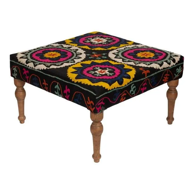 Square Suzani Ottoman - Coffee Table