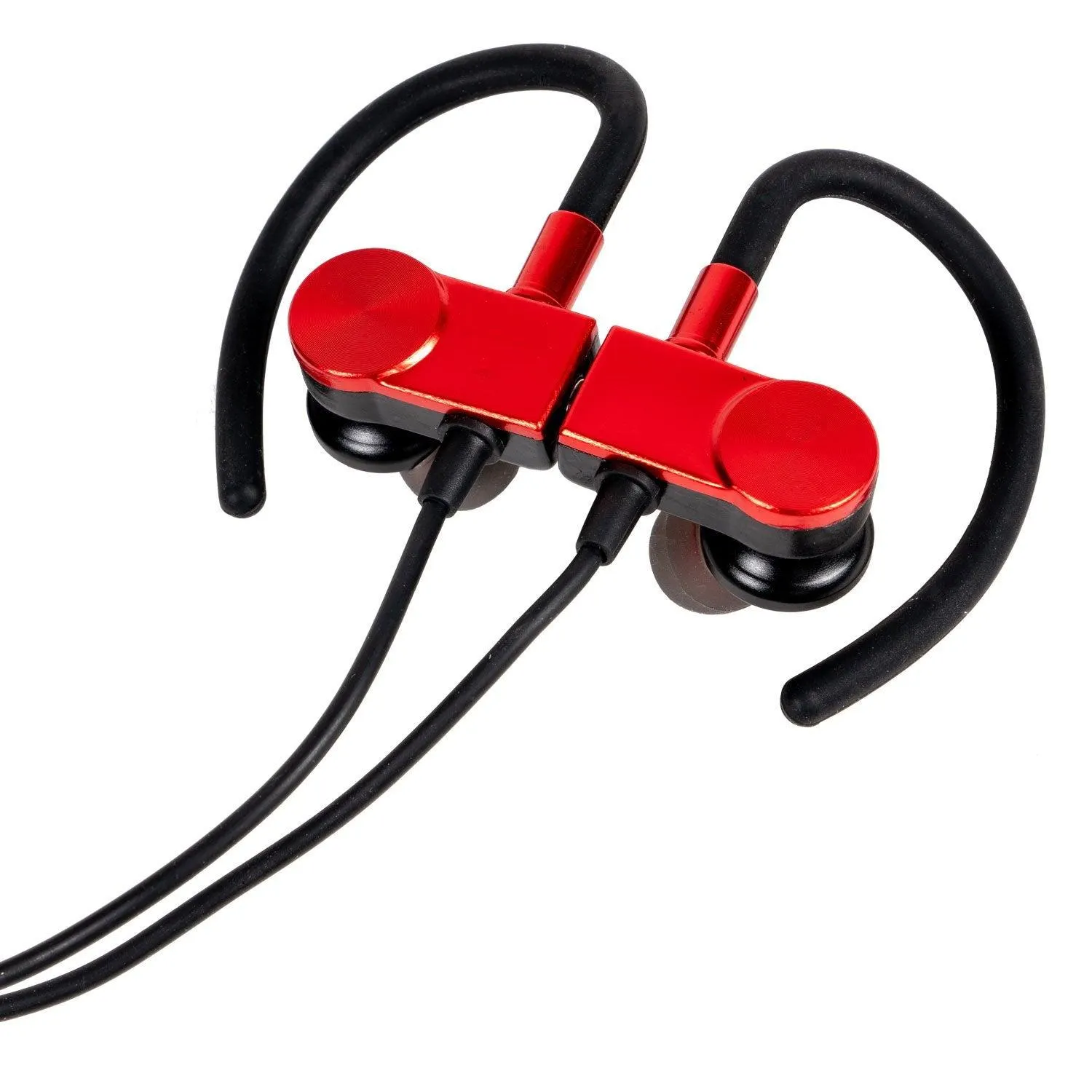 Deco Gear Magnetic Wireless Sport Earbuds - Red - Carrying Case