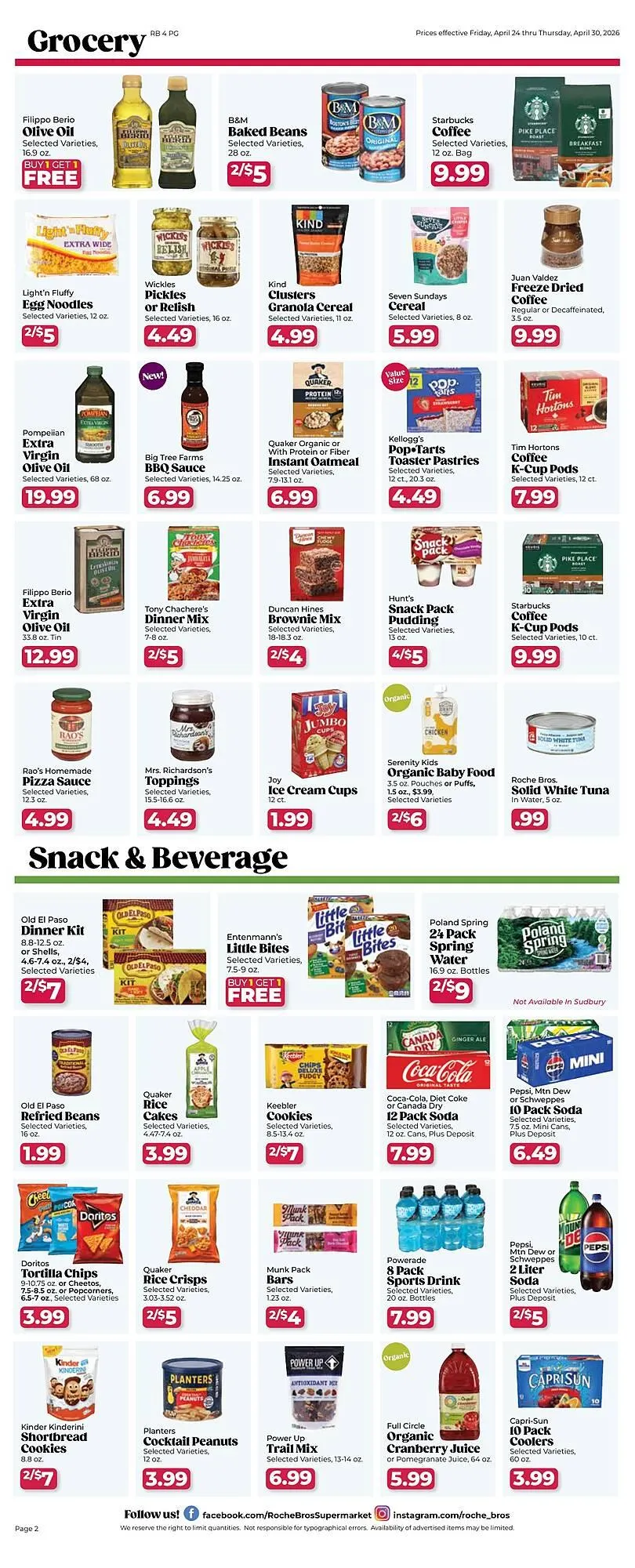 Weekly ad Roche Bros weekly ad from April 24 to April 30 2026 - Page 2