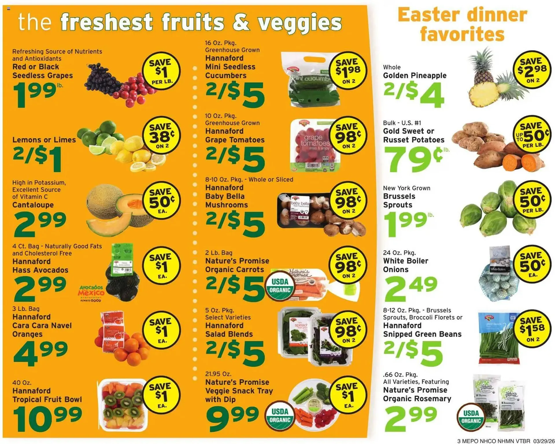 Weekly ad Hannaford flyer from March 29 to April 5 2026 - Page 3