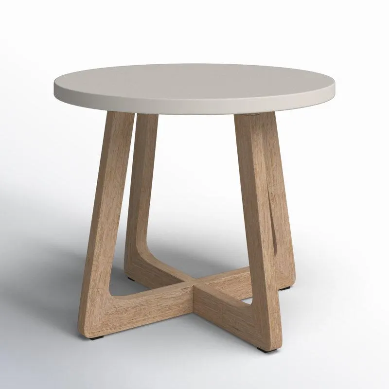 Mahi 24'' Concrete Outdoor Side Table