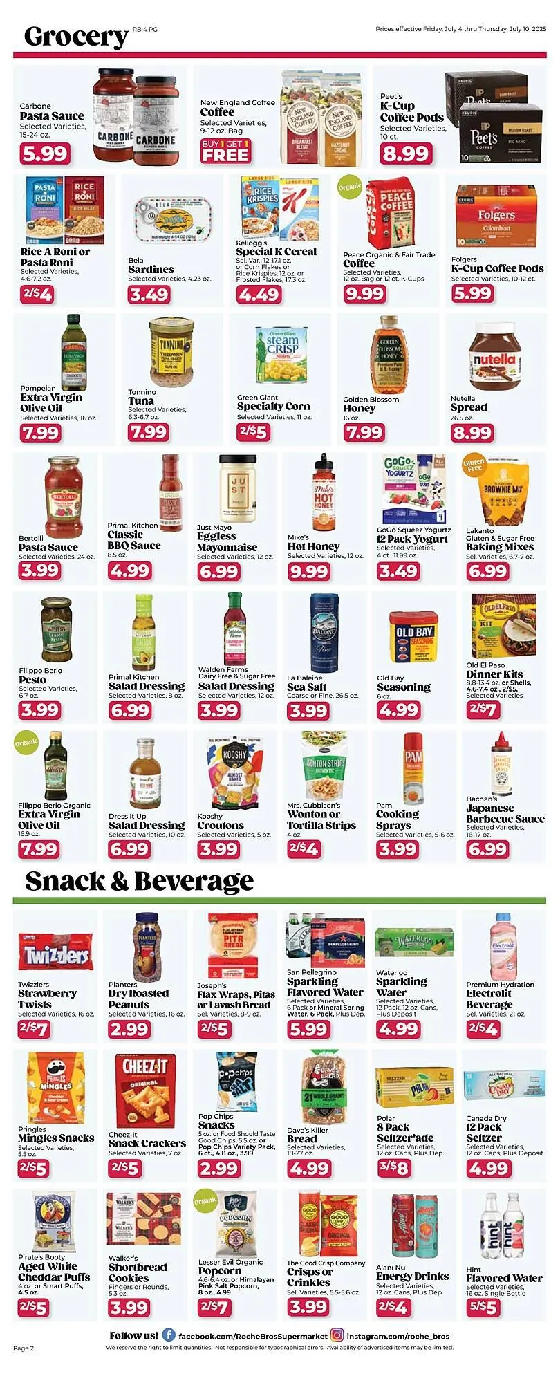 Weekly ad Roche Bros Weekly Ad from July 4 to July 10 2025 - Page 2