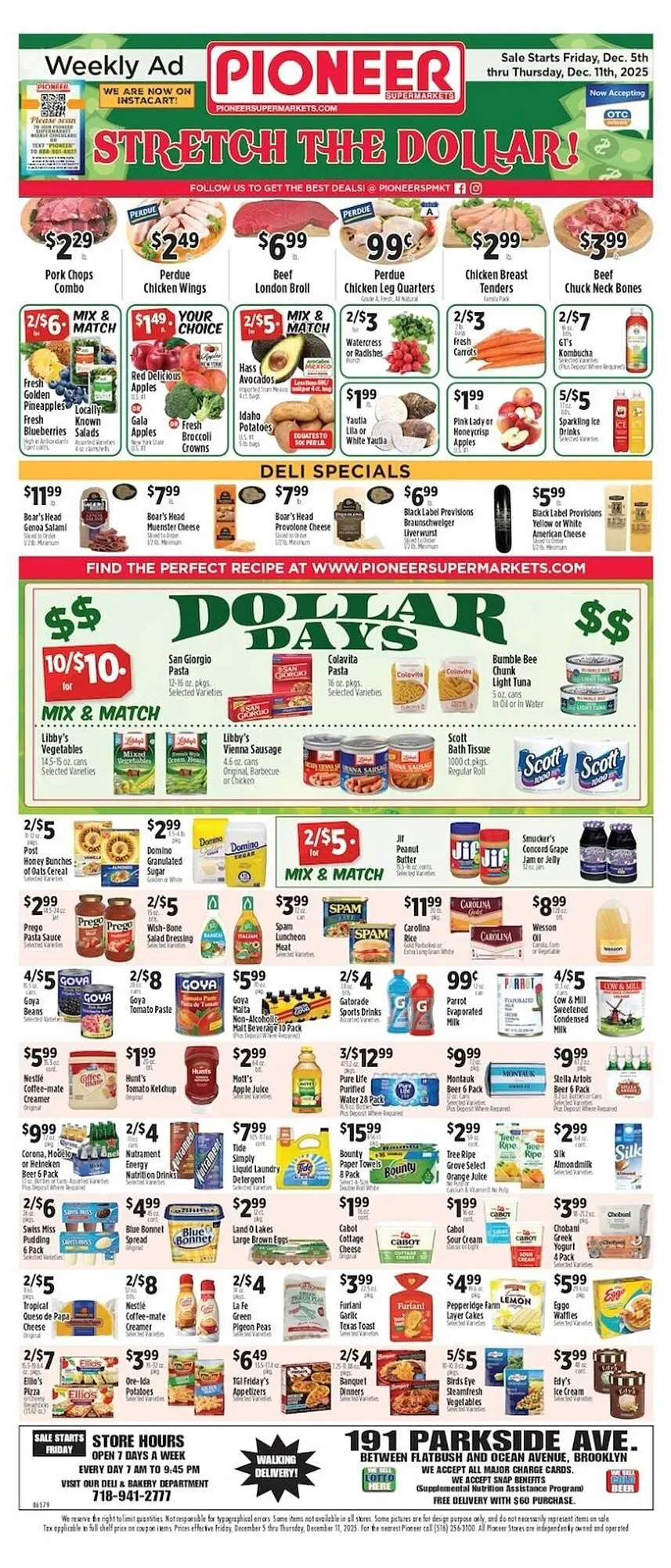 Weekly ad Pioneer Supermarkets weekly ad from December 5 to December 11 2025 - Page 1