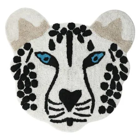 Leopard Shaped Rug 30in x 30in
